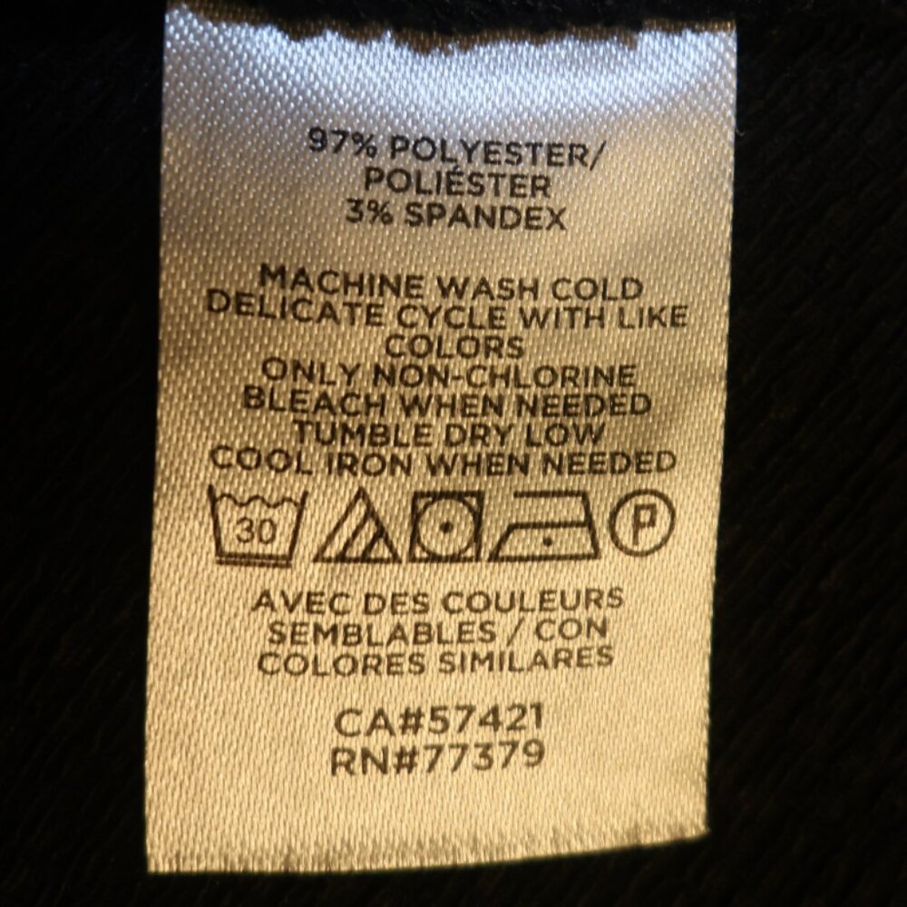 Ann Taylor Factory Black Puff Sleeve Dress Full Skirt Zip Back Sz 12P Normcore - Picture 4 of 15